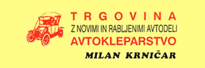 Trgovina z novimi in rabljenimi avtodeli, avtokleparstvo, Krničar Milan, s.p., Cerklje Na Gorenjskem